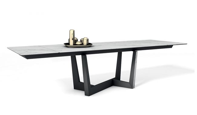 Bonaldo Art Ceramic Dining Table Extendible