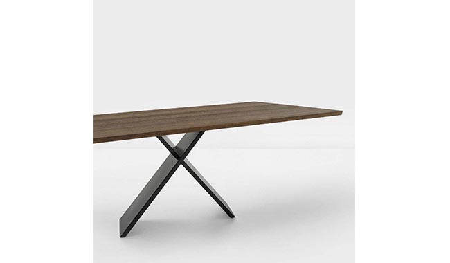 Bonaldo Ax Wood Dining Table Extendible