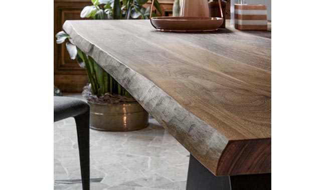 Bonaldo Ax Wood Dining Table Fixed