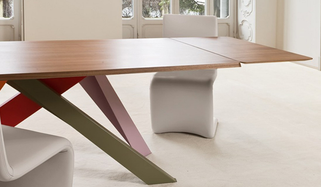 Bonaldo Big Wood Dining Table Extendible