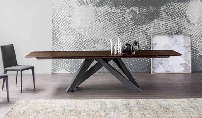 Bonaldo Big Wood Dining Table Extendible