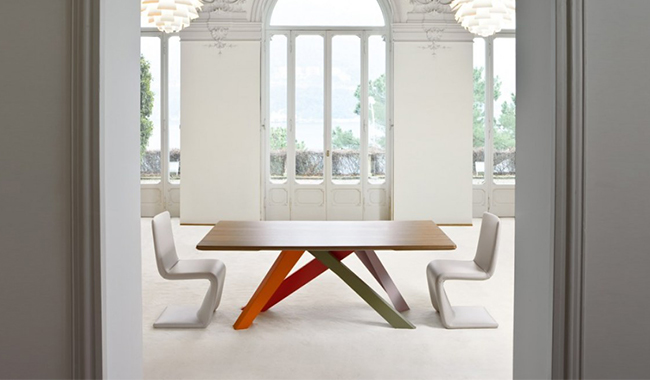 Bonaldo Big Wood Dining Table Extendible