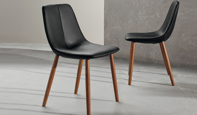 Bonaldo By Dining Chair Wooden Legs