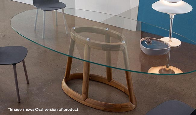 Bonaldo Greeny Glass Dining Table Round