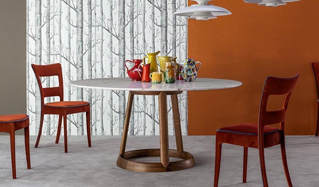 Bonaldo Greeny Marble Dining Table Round