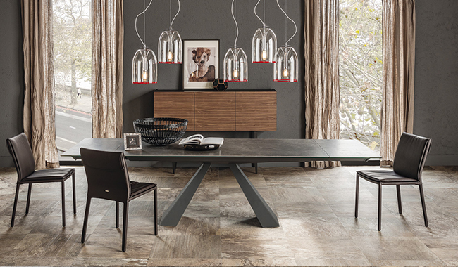 Cattelan Eliot Ceramic Dining Table Rectangular Extendible