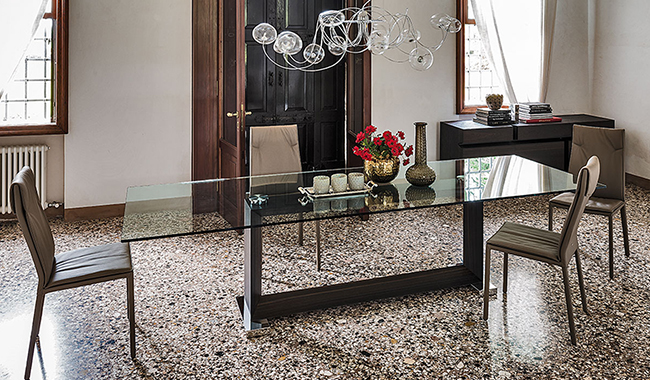 Cattelan Monaco Glass Dining Table