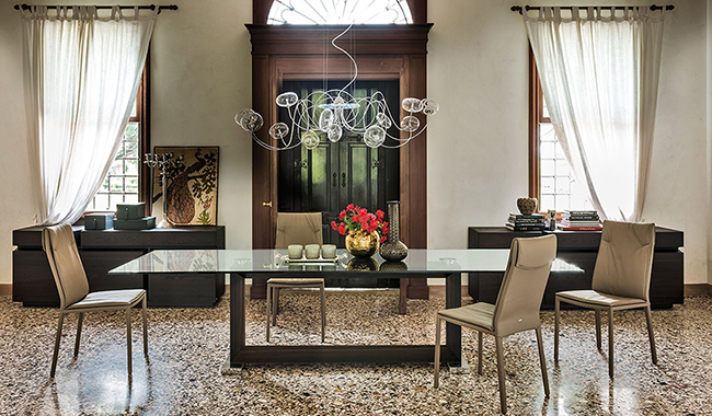 Cattelan Monaco Glass Dining Table