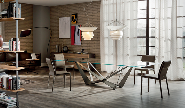 Cattelan Skorpio Glass Dining Table Rectangular