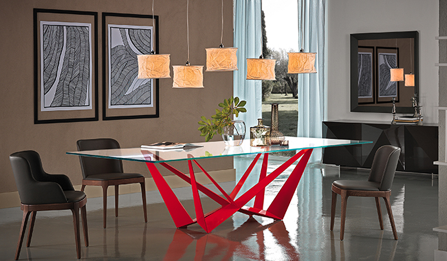 Cattelan Skorpio Glass Dining Table Rectangular