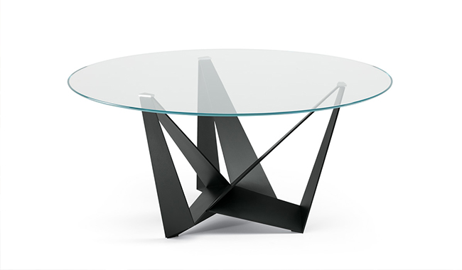 Cattelan Skorpio Glass Dining Table Round