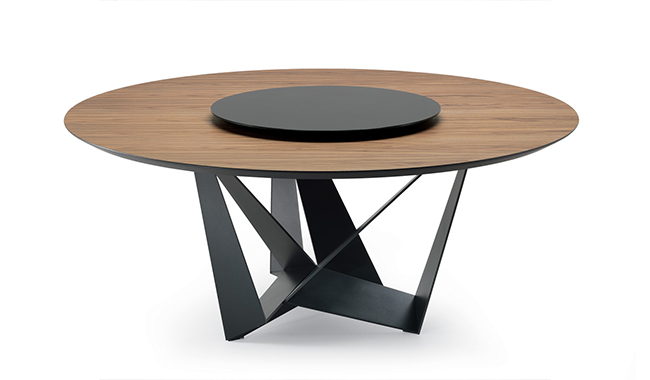 Cattelan Skorpio Wood Dining Table Round