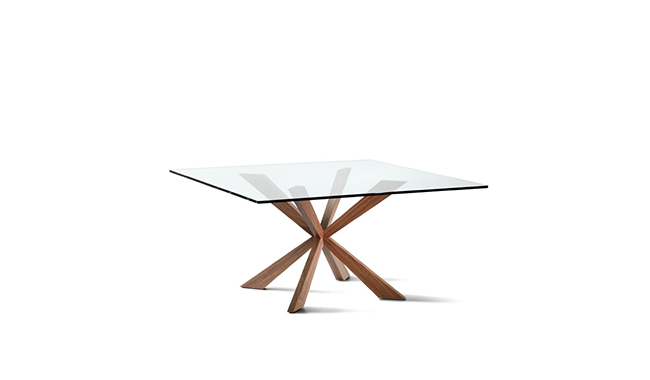 Cattelan Spyder Glass Dining Table Square