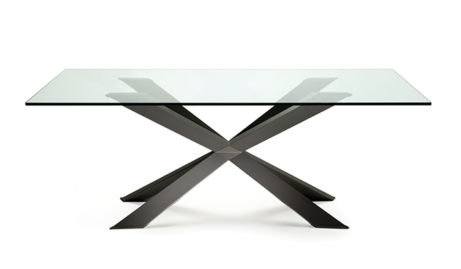 Cattelan Spyder Glass Dining Table Square