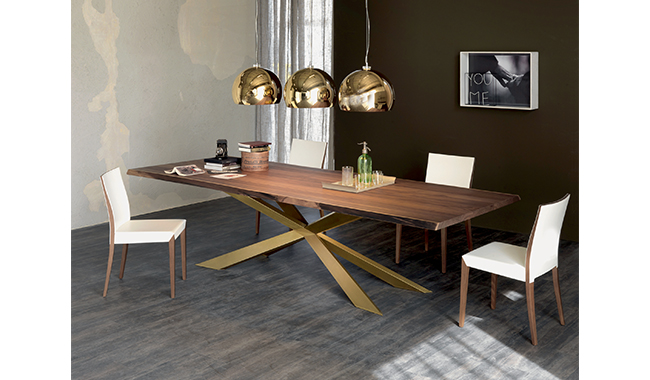 Cattelan Spyder Wood Dining Table Rectangular