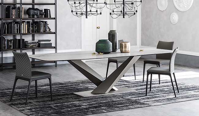 Cattelan Stratos Ceramic Dining Table Fixed