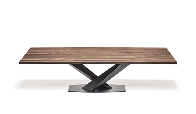 Cattelan Stratos Wood Dining Table Fixed