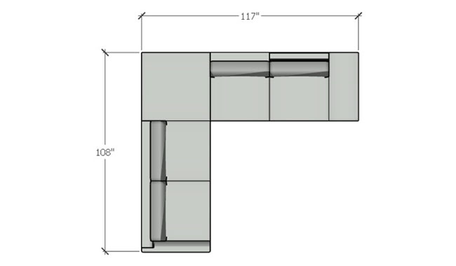 Sample Sale Clarke Sectional