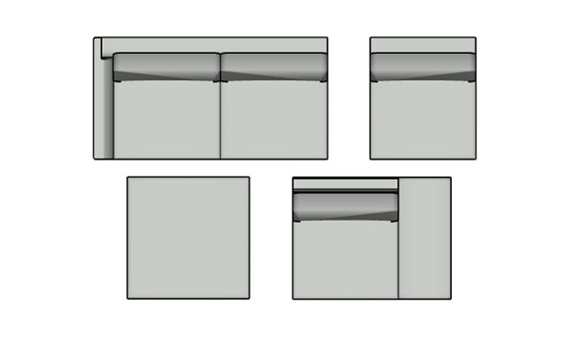 Sample Sale Clarke Sectional