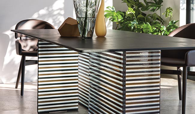 Fiam Big Wave Rectangular Dining Table