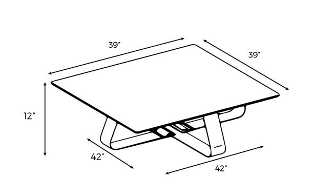 Gamma T123B Coffee Table Square