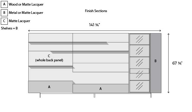 Sangiacomo Boiserie L5C42 Wall Unit