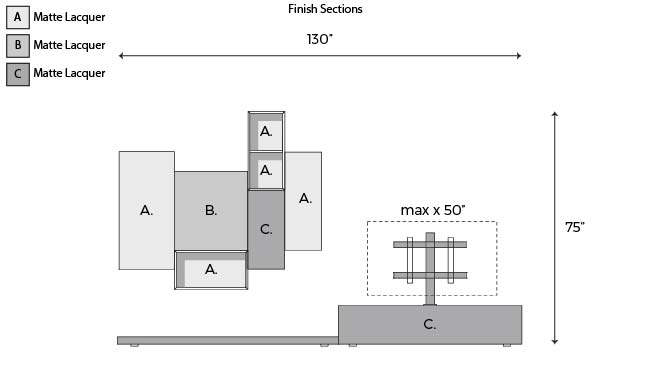 Sangiacomo Lampo L5C50A Wall Unit